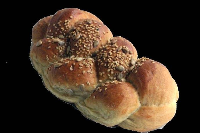 Tresse (pâte sandwich + garniture sésame / tournesol) (1) (2) (3) (4)