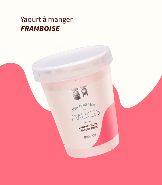 Yaourts à manger FRAMBOISE 180 gr