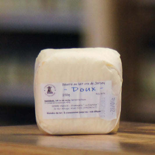 Beurre doux au lait cru 250gr