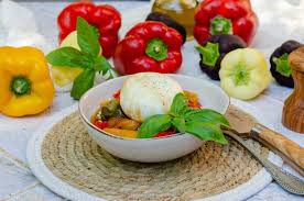 Salade mozzarella - poivrons grillés POLPE